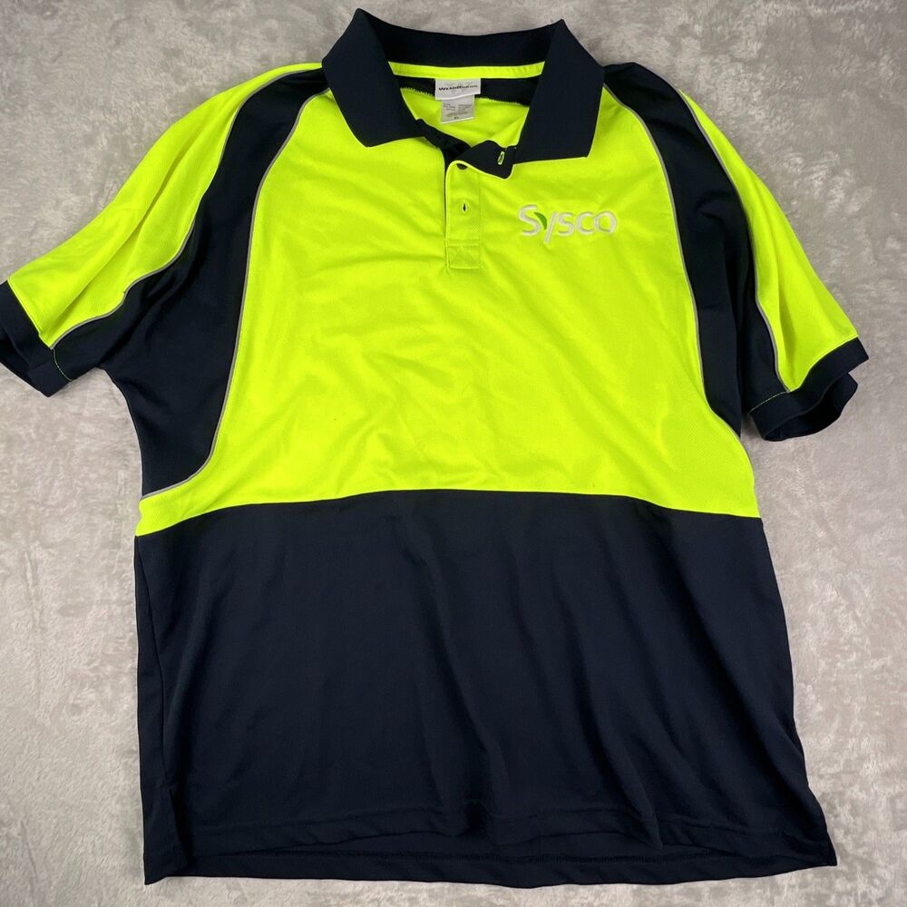 SYSCO Uniform Shirt Mens  XL Employee Work Polo shirt Sleeve